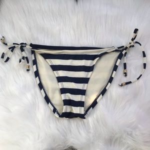 Xhilaration Y2K Blue Striped Bikini Bottoms